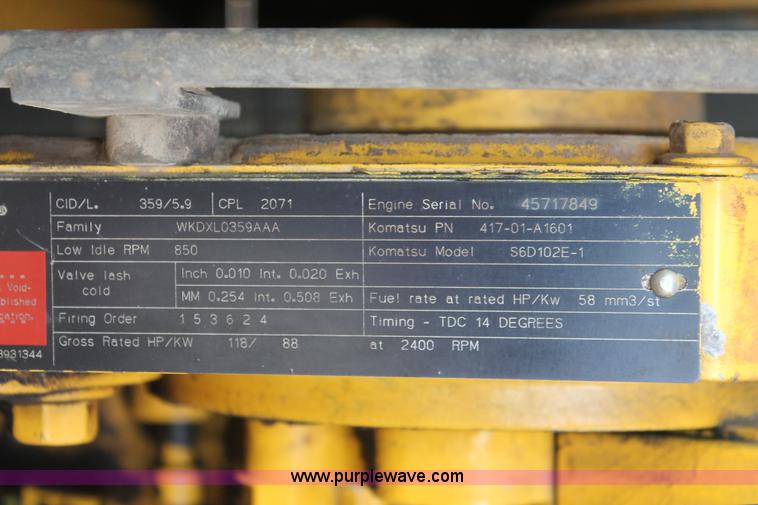 image for item H4197 1999 Komatsu WA180-3L Advance articulated wheel loader