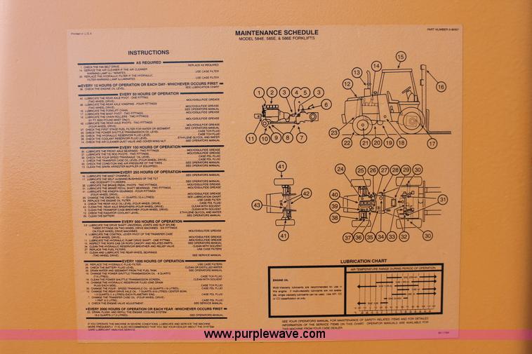 image for item H4198 1989 Case 584E Construction King forklift