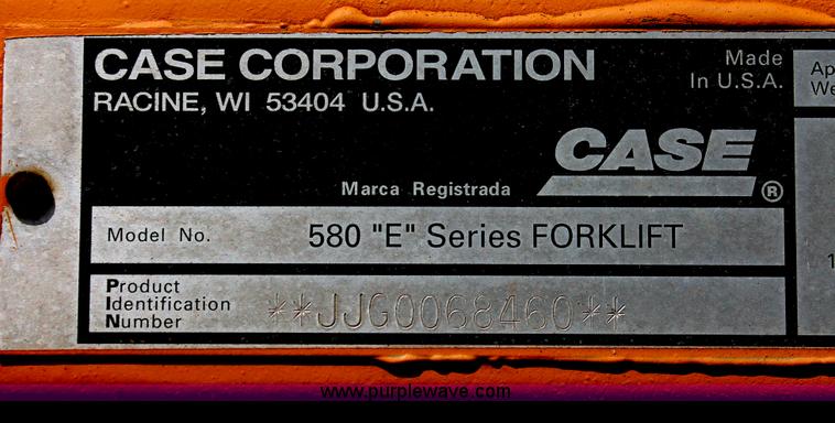 image for item H4198 1989 Case 584E Construction King forklift