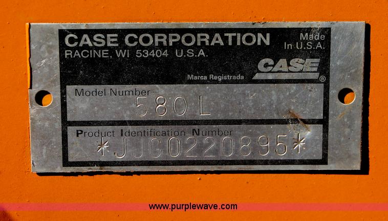 image for item H4203 1995 Case 580L backhoe