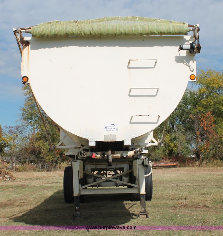 image for item H4210 1985 Fruehauf 30' barrel end dump trailer