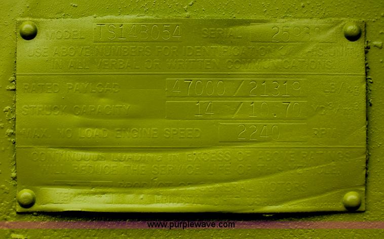 image for item H4213 Terex TS14B054 scraper