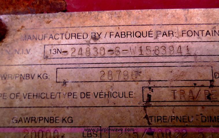 image for item F8026 1998 Fontaine 48' step deck trailer