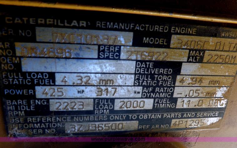 image for item I8252 1985 Kenworth W900 semi truck