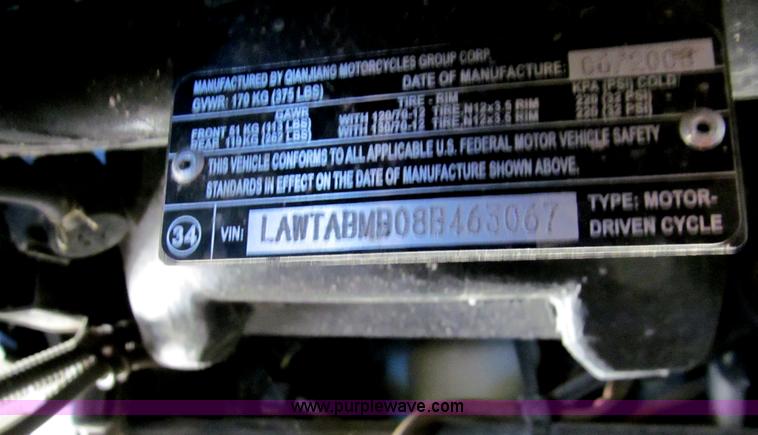 image for item G9749 2008 Vente scooter