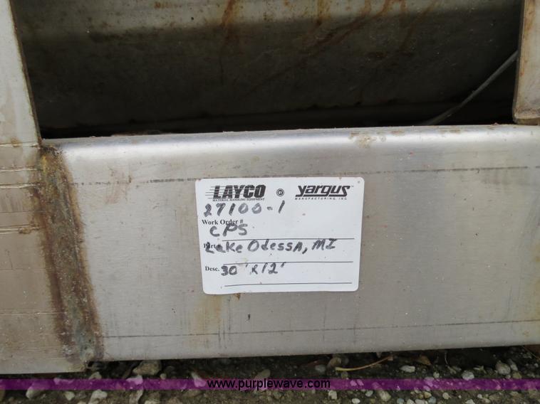 image for item G9502 2010 Layco CC029A 12' belt conveyor