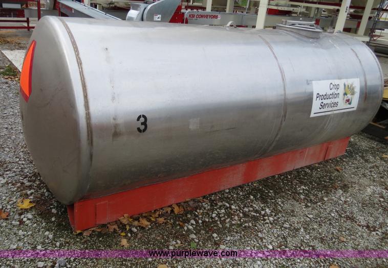 image for item G9503 1,000 gallon stainless steel tank