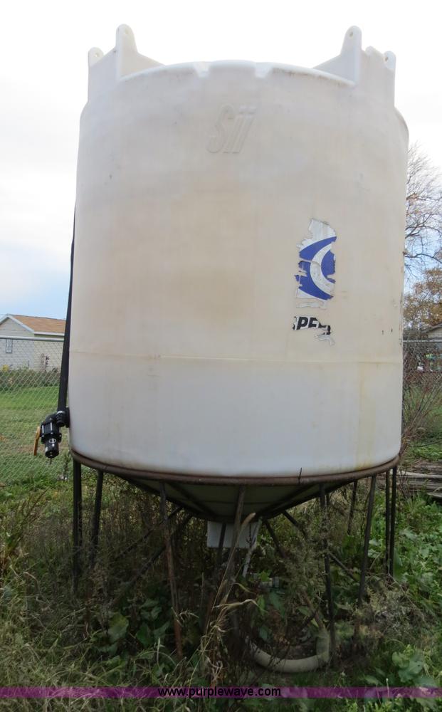 image for item G9508 Poly cone bottom 2,500 gallon tank with stand