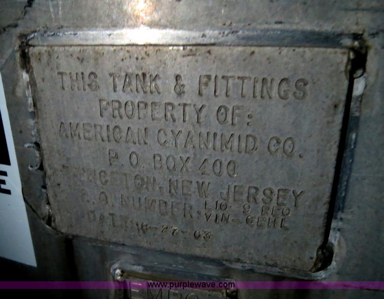 image for item G9528 10,000 gallon steel water tank