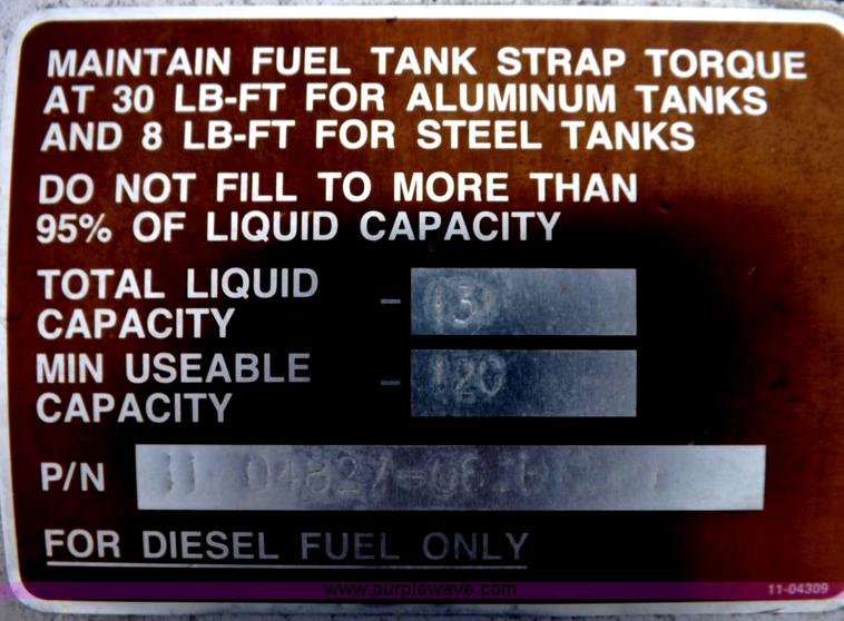 image for item I8324 Peterbuilt DEM aluminum fuel tank