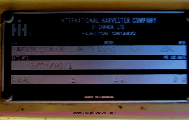 image for item I4981 1980 International F1954 truck with Mayhew drill rig