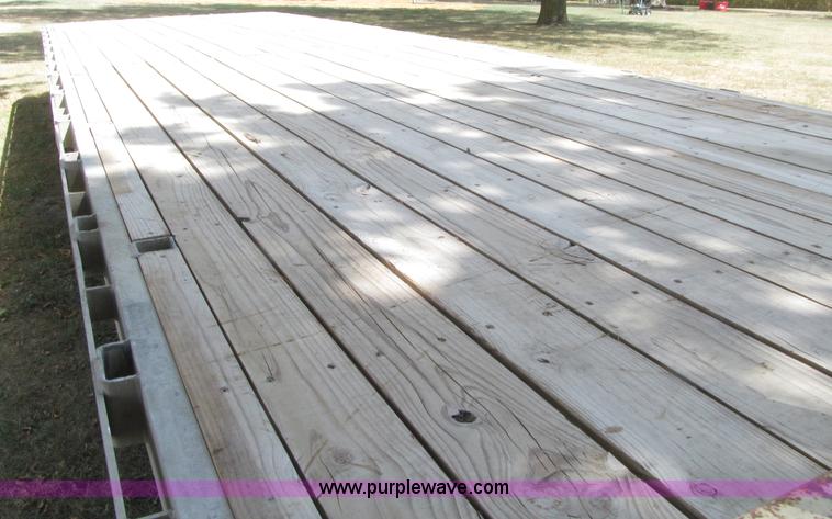 image for item E4638 2012 shop built triple axle step deck equipment trailer