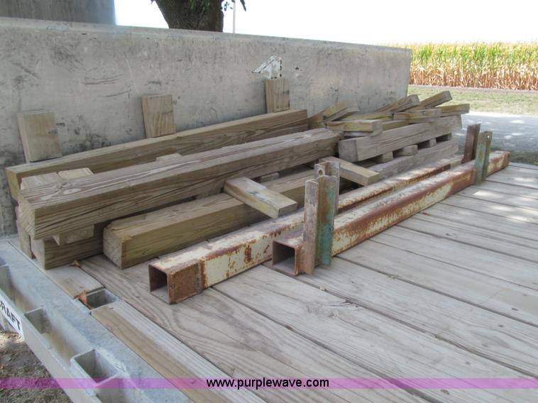 image for item E4638 2012 shop built triple axle step deck equipment trailer