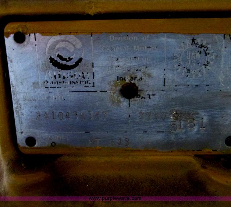 image for item E5224 Allison MT643 transmission