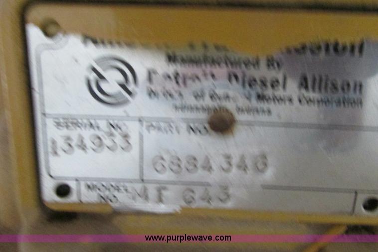 image for item E5226 Allison MT643 transmission