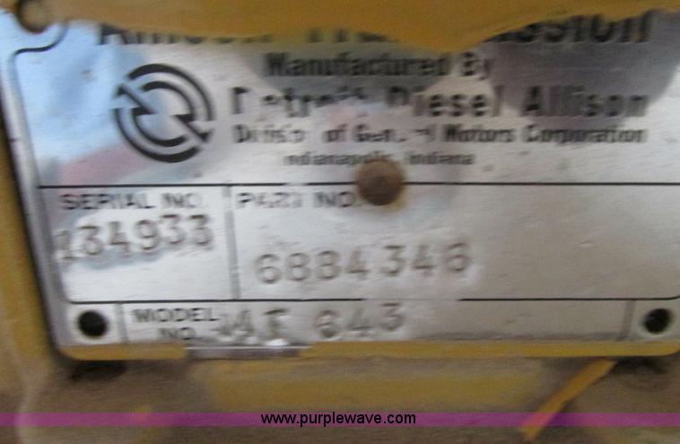 image for item E5226 Allison MT643 transmission