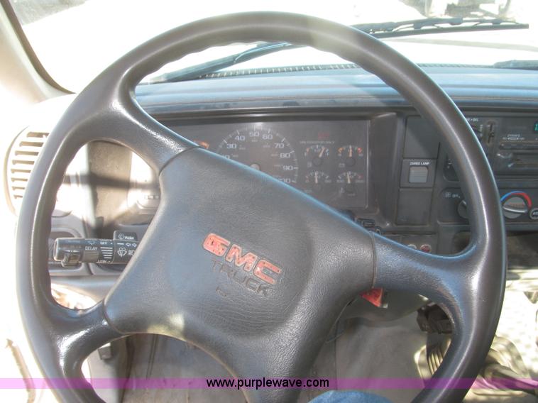 image for item F7189 1997 GMC Sierra 3500 SL flatbed truck