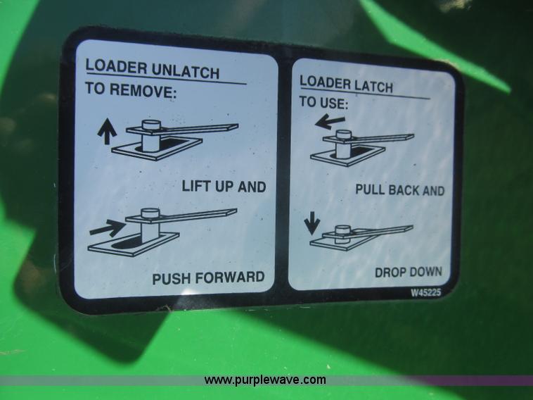 image for item F7191 John Deere 460 loader attachment