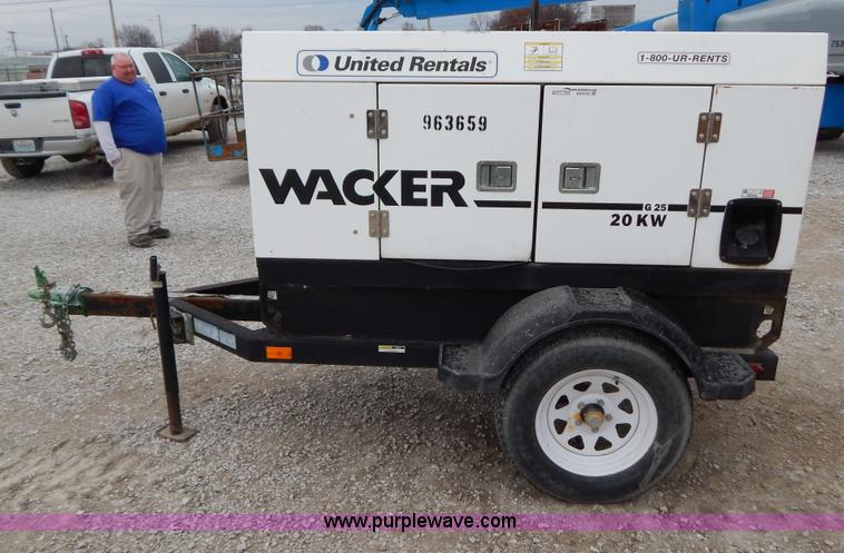 image for item AW9191 Wacker G25 generator
