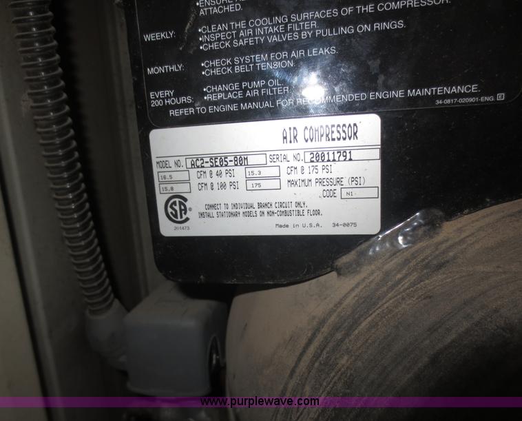 image for item F6746 MI-T-M Corporation air compressor