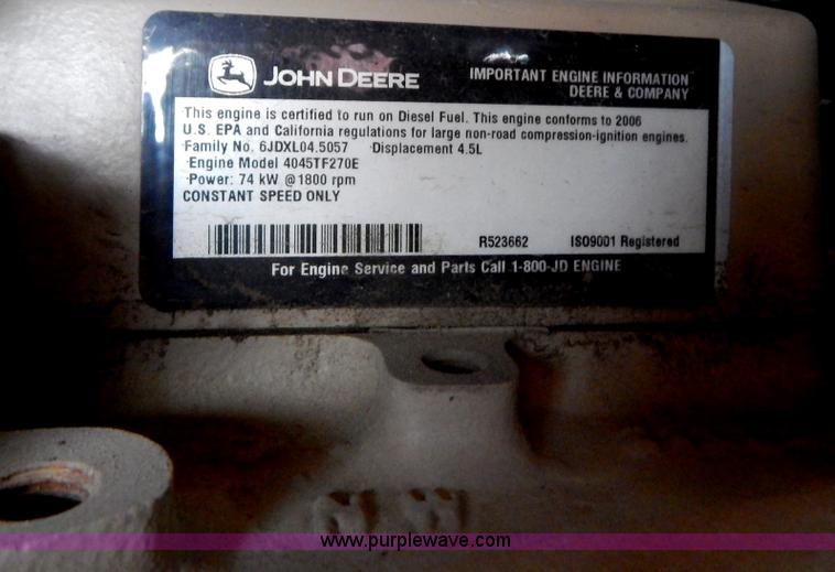 image for item H3914 2007 Wacker G70 generator