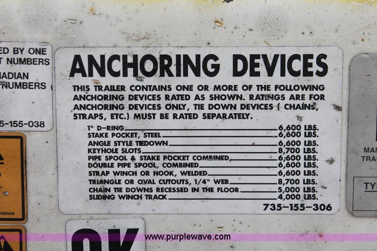 image for item H8406 2008 Trail King TK80HT Hydratail trailer