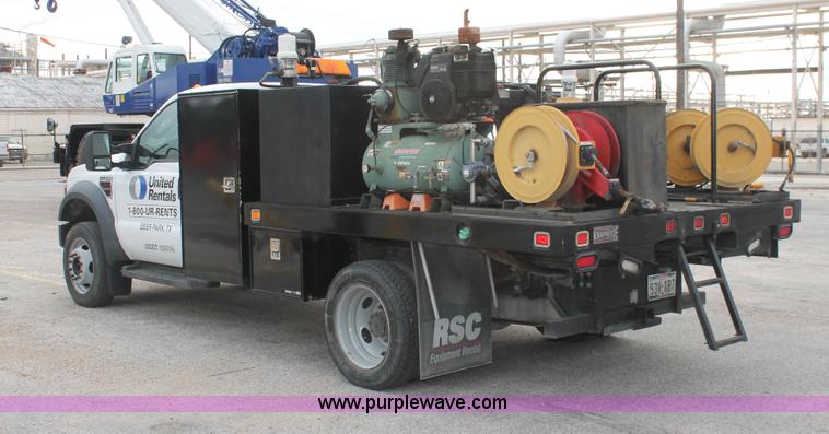 image for item H8408 2008 Ford F550 XL Super Duty flatbed service truck