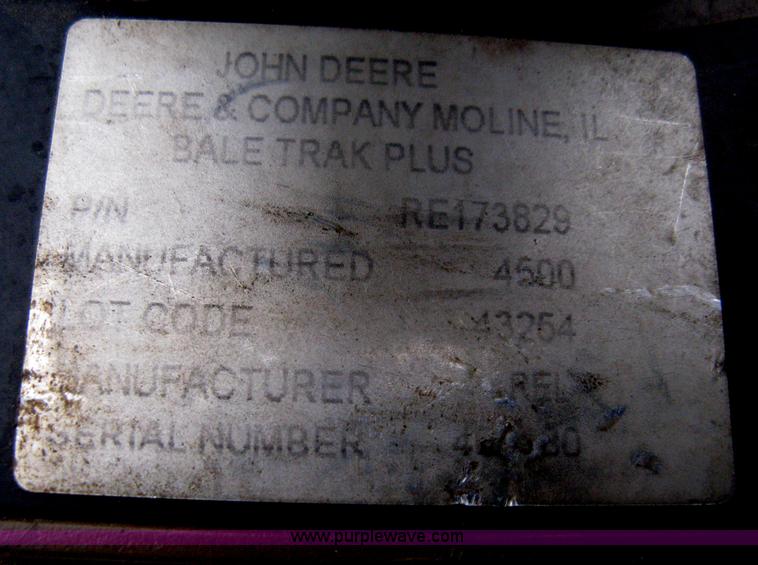 image for item AX9555 John Deere Bale Trak Plus round bale monitor