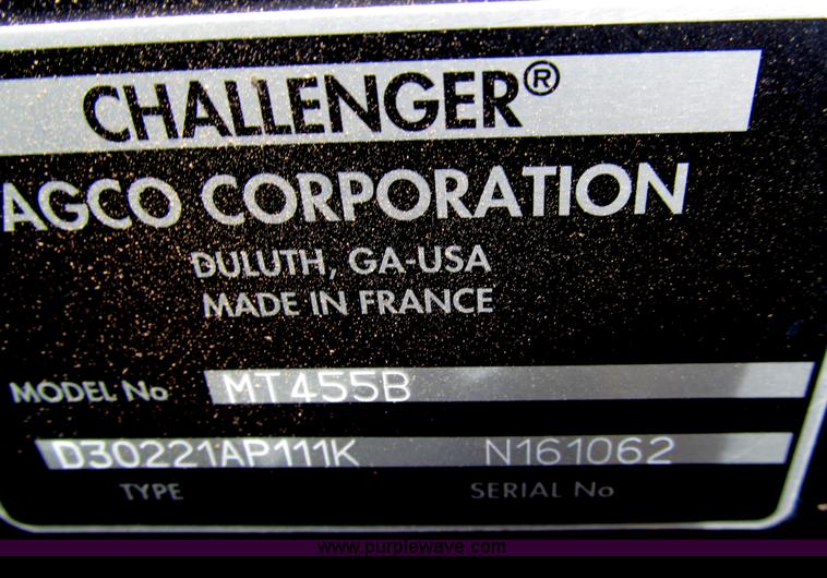 image for item G9727 2004 Caterpillar Challenger MT455B tractor