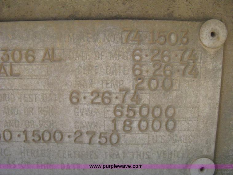 image for item H4442 1974 VIM tanker trailer