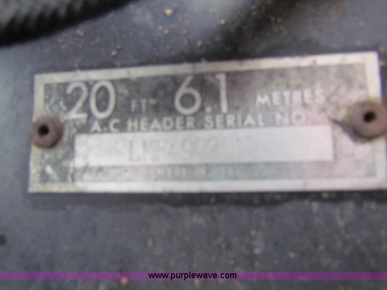 image for item H7257 Allis Chalmers 320 flex head and trailer