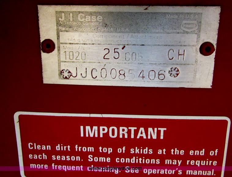 image for item H7273 1991 Case 1020 25' flex head