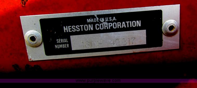 image for item H7275 Hesston 1160 Hydroswing swather