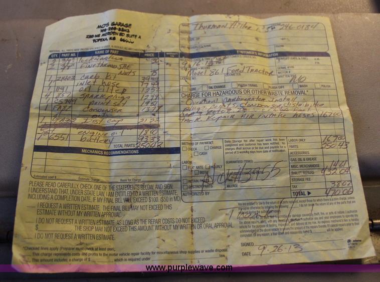 image for item H7871 1957 Ford 861 tractor