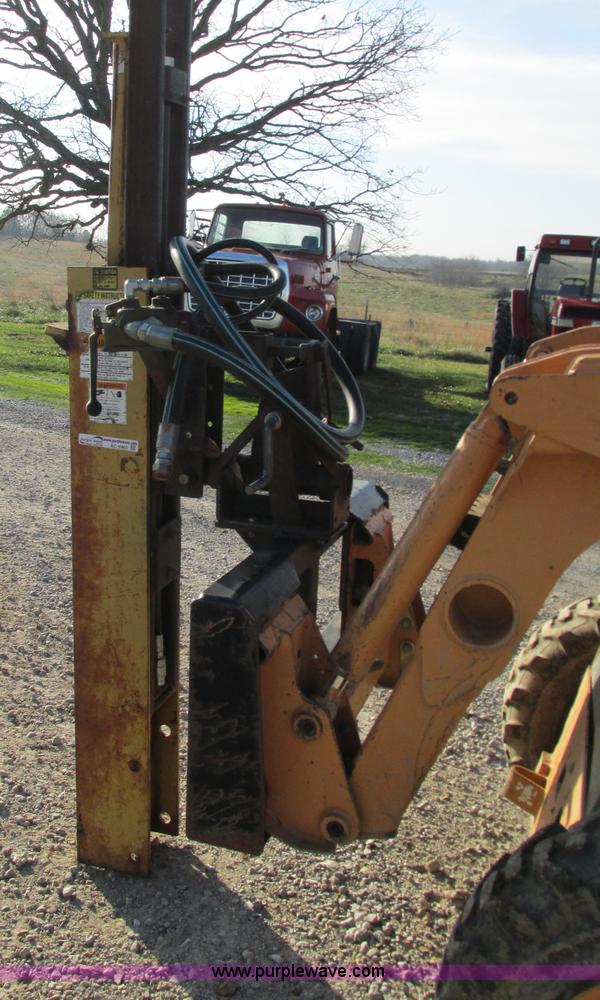 image for item AC9965 Farm Star hydrualic post driver skid steer attachment