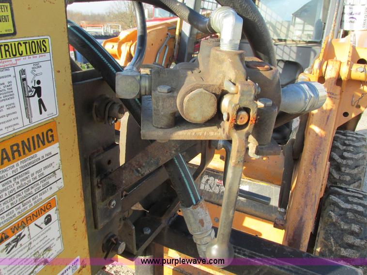 image for item AC9965 Farm Star hydrualic post driver skid steer attachment
