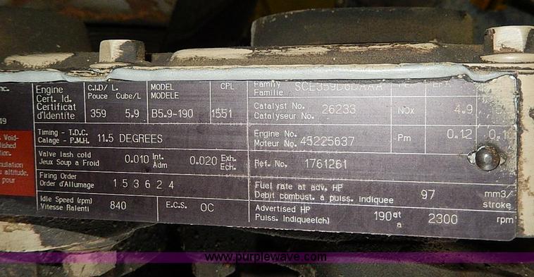 image for item AP9800 1996 Cummins 5.9L diesel engine