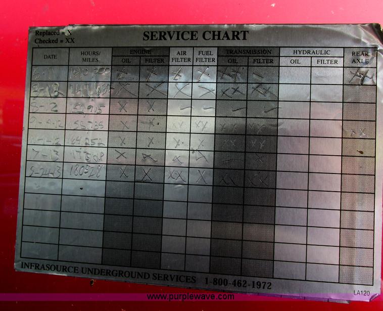 image for item F5425 2002 Ford F350 Super Duty XL utility truck