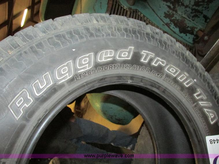 image for item F5448 (4) BF Goodrich Rugged Trail T/A LT265/70R17 tires