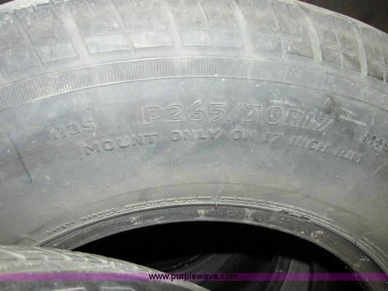 image for item F5449 (4) Courser HTR Mastercraft P265/70R17 tires