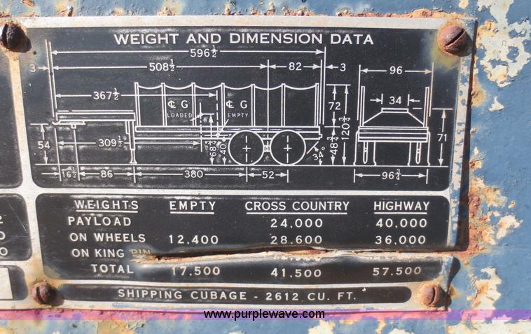 image for item F8049 1978 Checker Cab CCM-21 flatbed trailer