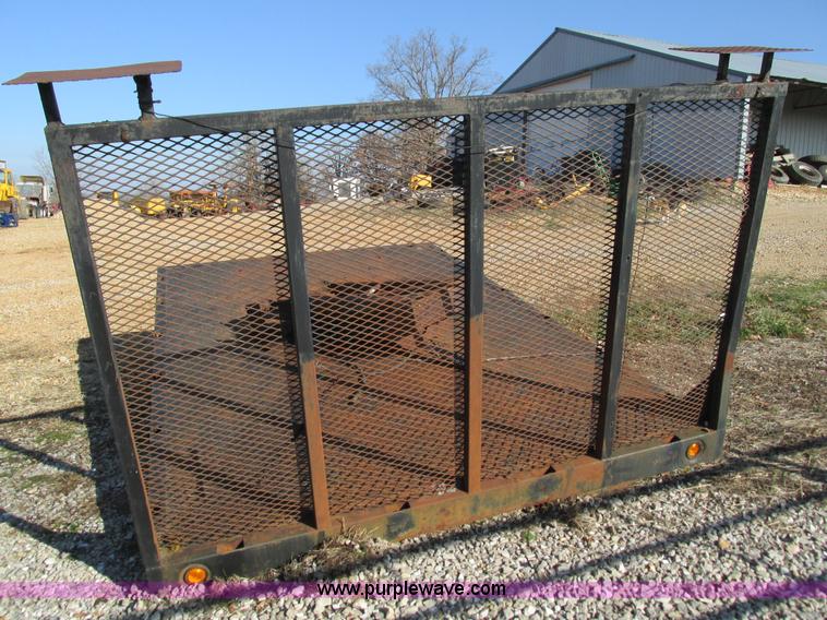 image for item G9380 Steel flatbed with hoist