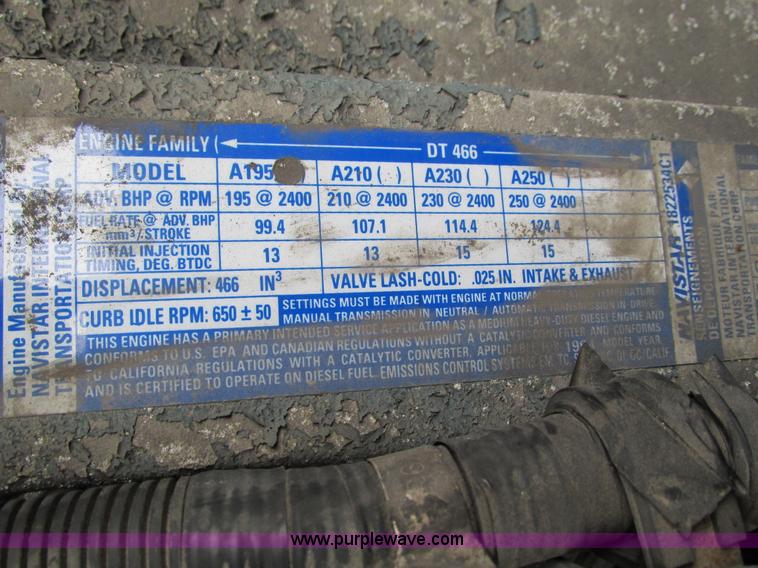 image for item G9390 1994 International 4900 box truck