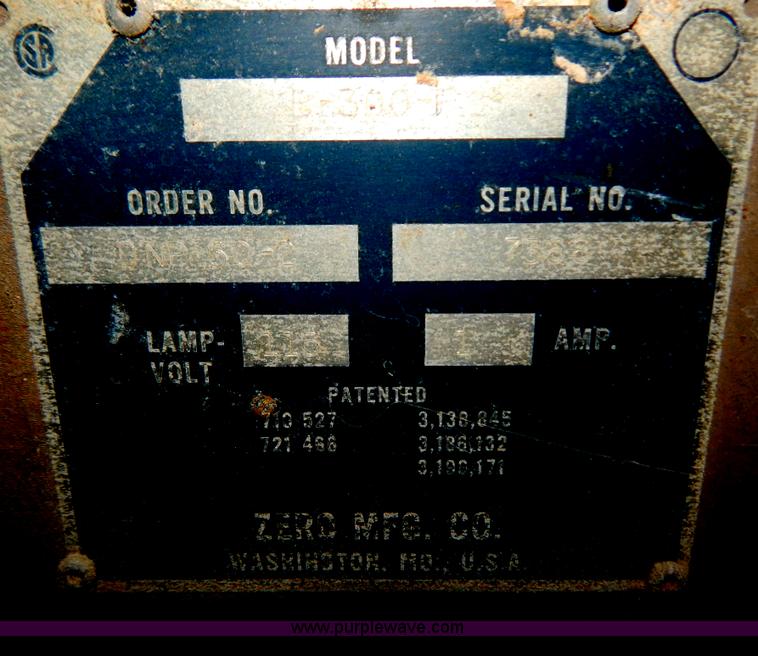 image for item H3925 Zero B-300-F bead blasting cabinet and filter