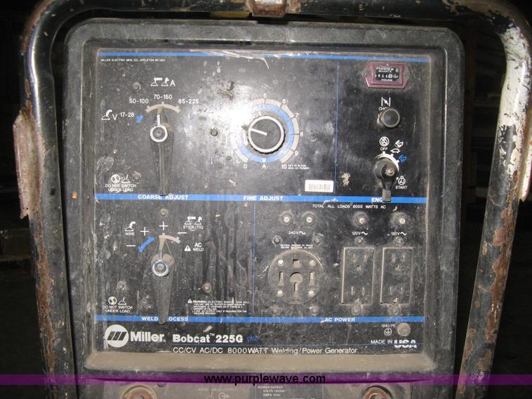 image for item AX9565 Miller Bobcat 225G welder/generator