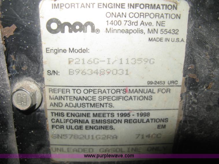 image for item AX9565 Miller Bobcat 225G welder/generator