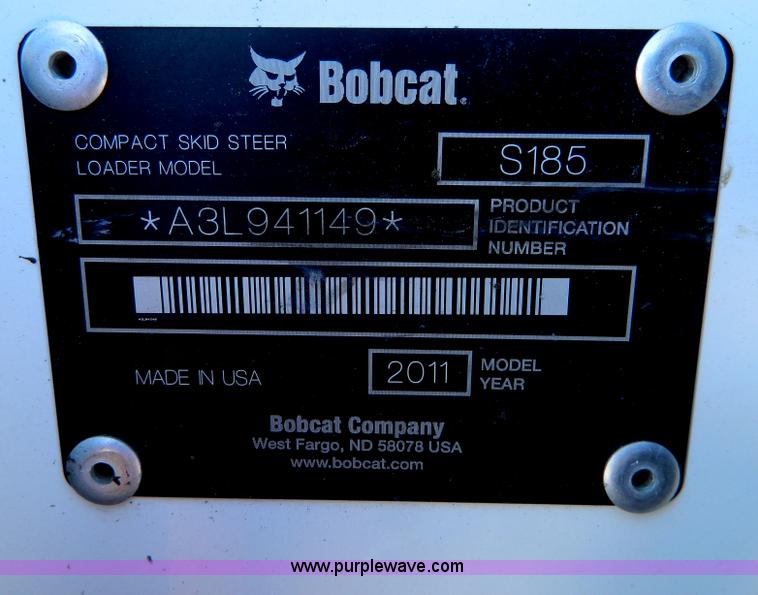 image for item D6079 2011 Bobcat S185 skid steer