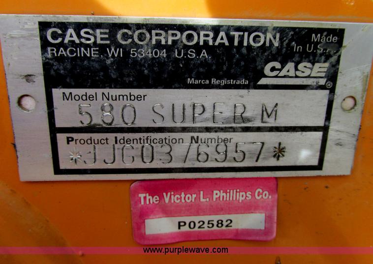 image for item F5387 2004 Case 580 Super M backhoe