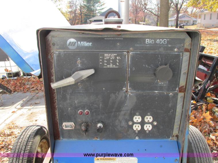 image for item F5389 Miller Big 40G towable welder generator