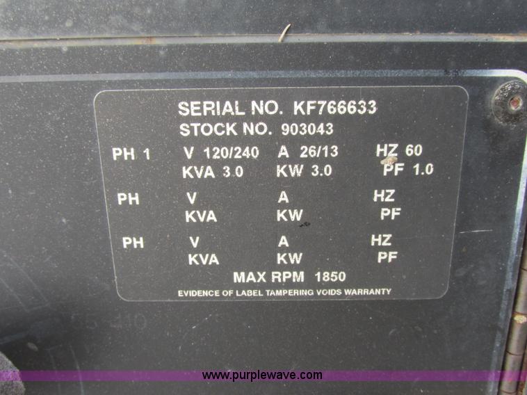 image for item F5389 Miller Big 40G towable welder generator